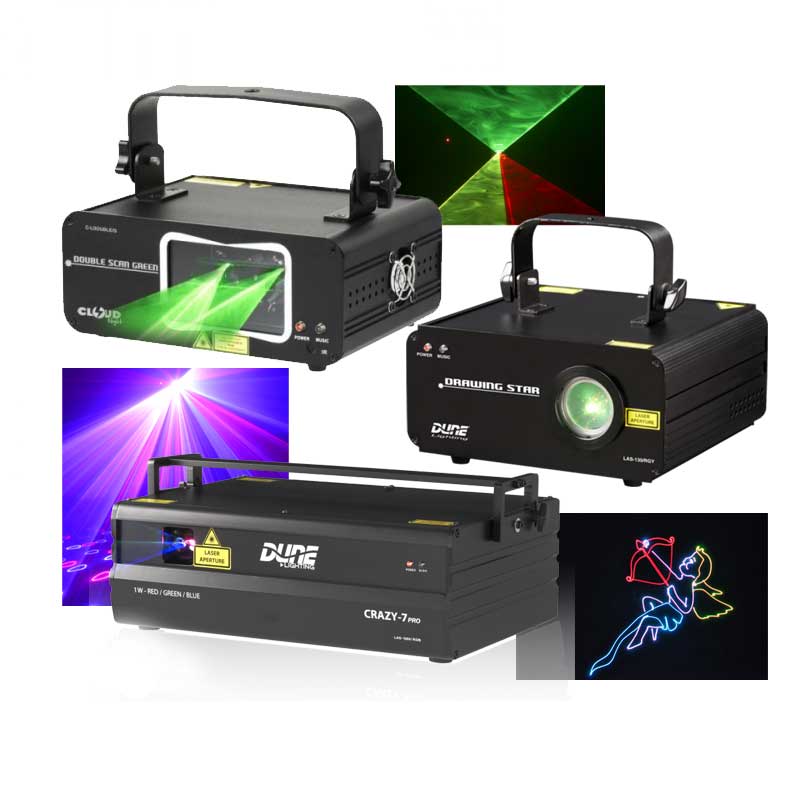 eclairage lazer - Location   lasers de décoration fireworks