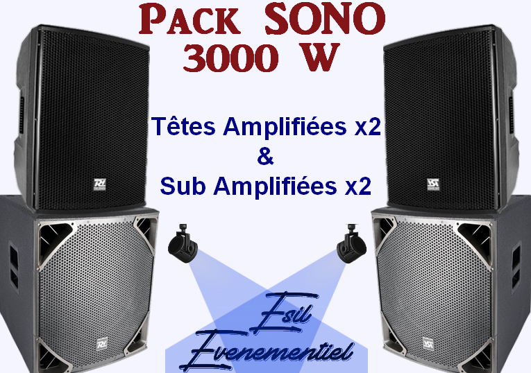 pack sono blanc - Ambiance Certifier avec ce Pack Sono 3000 W